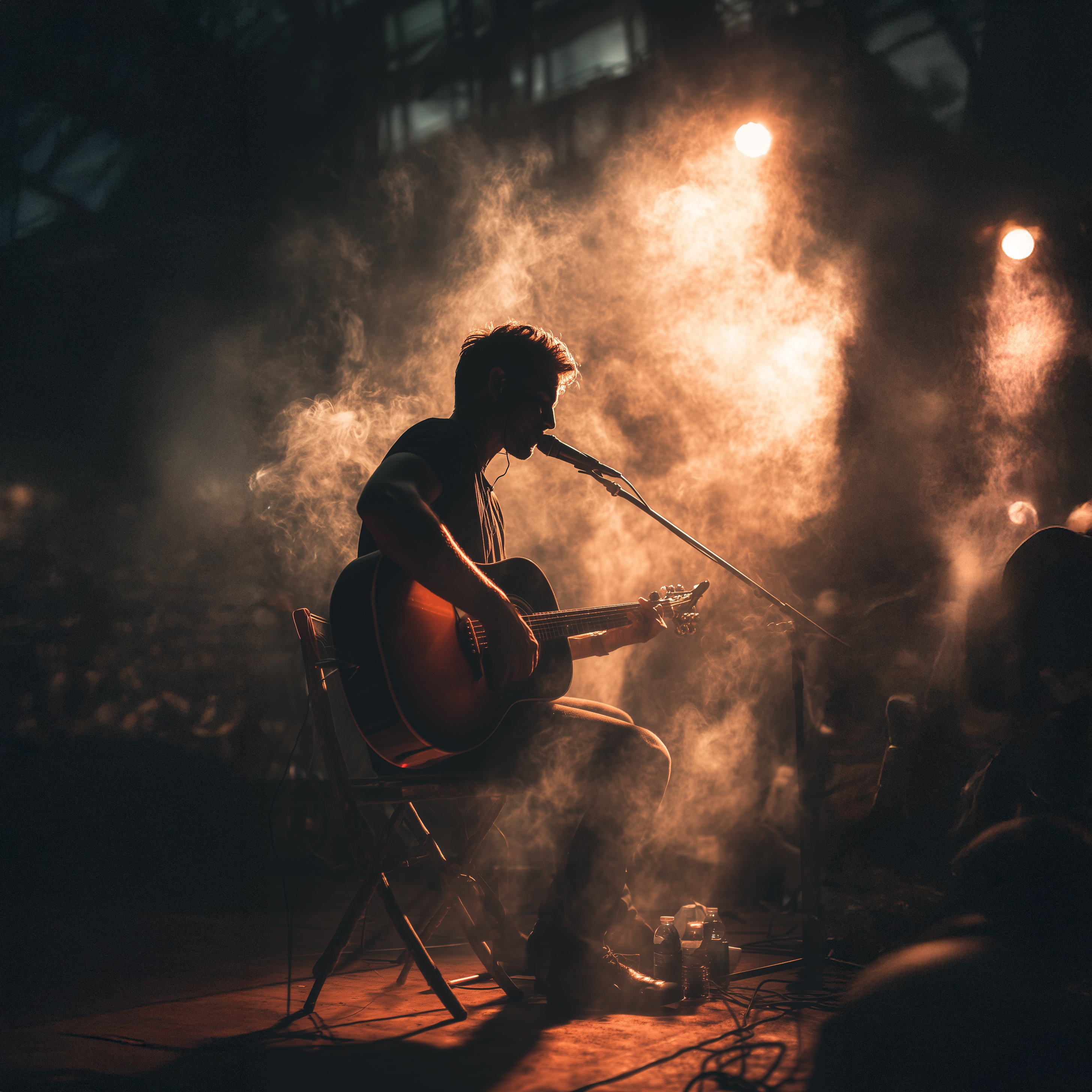 Artist performing live